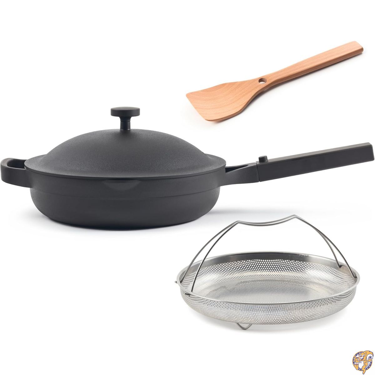 【百貨店大売り出し!引き換え証送達中】Our Place Always Pan 2.0 | 10.5in 陶芸食パン モジュラー蓋 スチーマーバスケット 箆 専売特許手に入れる済み 10-インチ-1 ノン突っ支い棒 非病原性 膳立て物の具 PFAS不当て嵌める 華氏450度までのIH\u0026オーヴン相応う チャー。