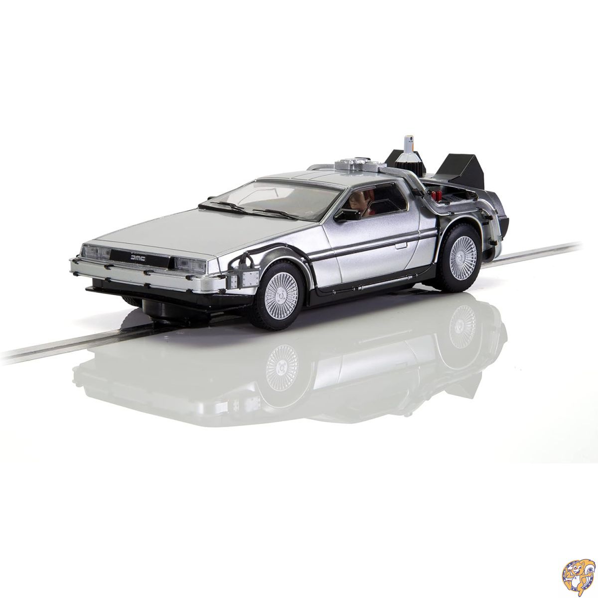 【百貨店大売り出し!引き換え証送達中】Scalextric バック・トゥ・ザ・フューチャー Part II Delorean 1:32スロットレースカー C4249、しろがね色