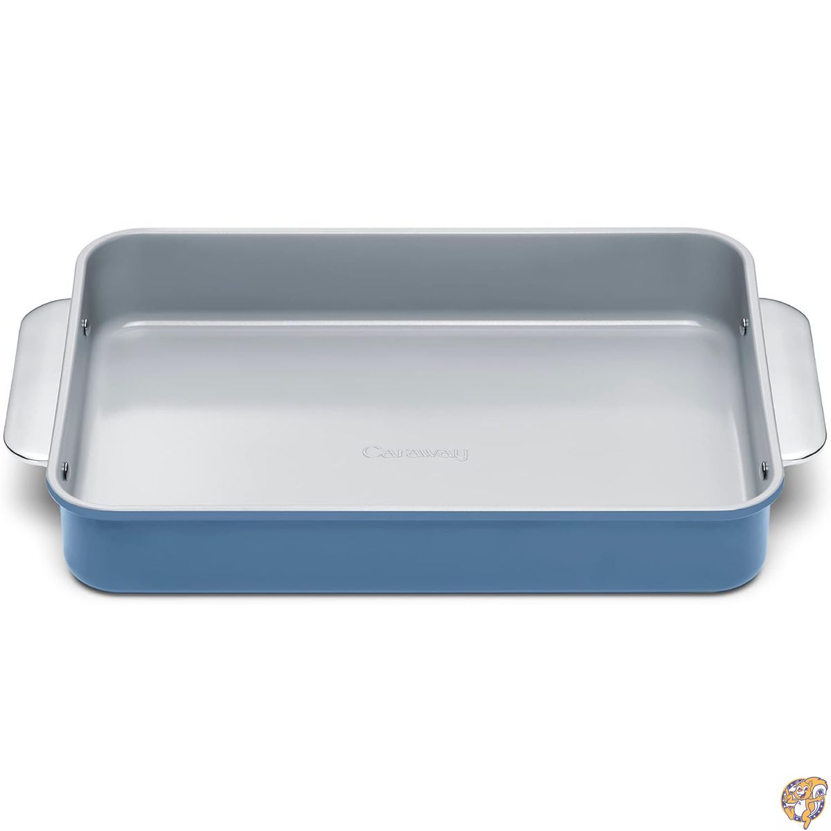 【百貨店大売り出し!クーポン券配達中】Caraway ノン突っ支い棒陶器 9inx13in 矩形食麺麭 自然的な坦々たるな陶器上塗り 非中毒性 PTFEおよびPFOA無償性 小妖精、ラザーニャなどに至適 スレート