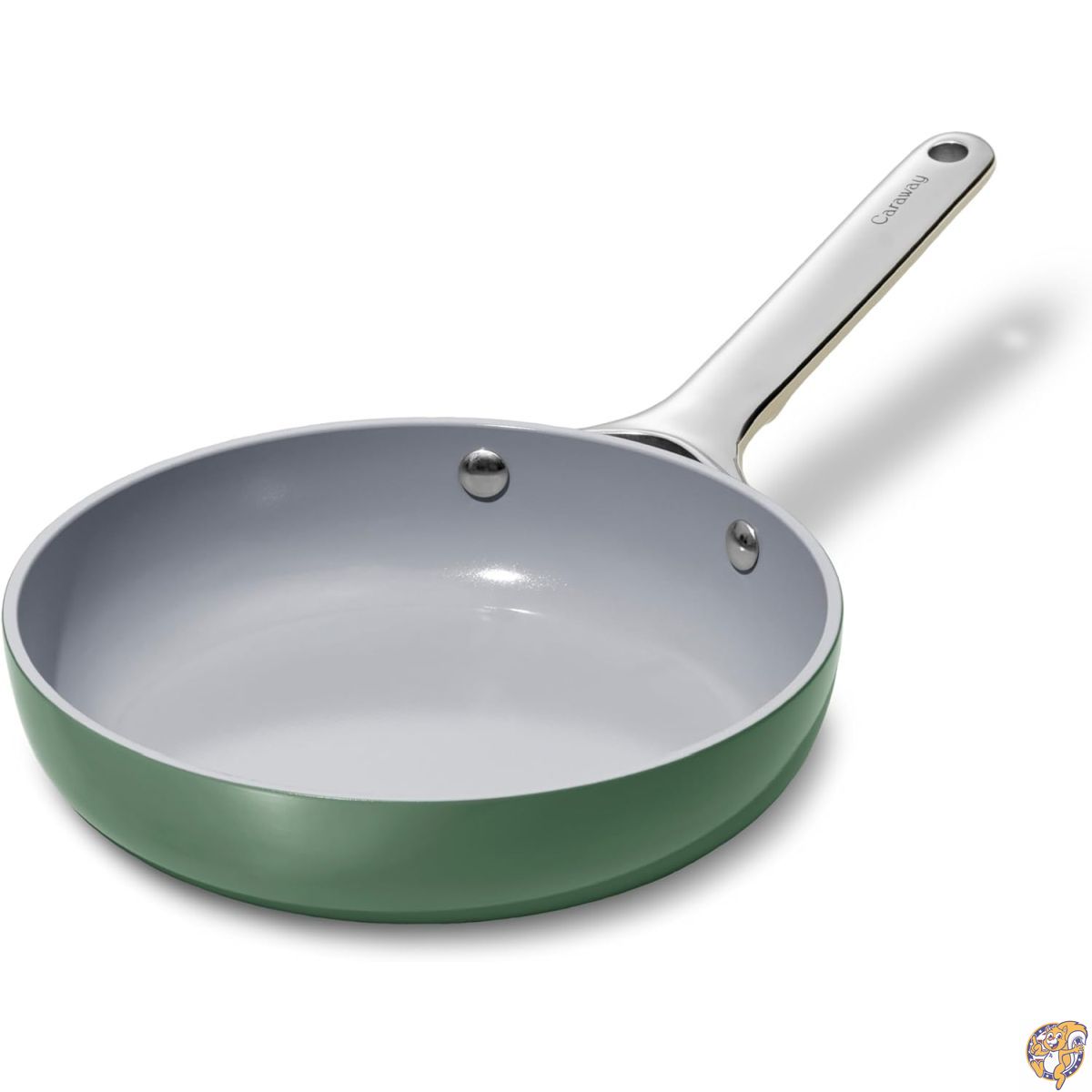 【百貨店大売り出し!引き換え証送達中】Caraway ノンスティックセラミックミニフライパン (1.05クオート 8in) - 非病原性 PTFE \u0026 PFOA無償性 オーヴン相応う 全くのコンロに相応う (屁っ放り、灯し火、IH) サルヴィア