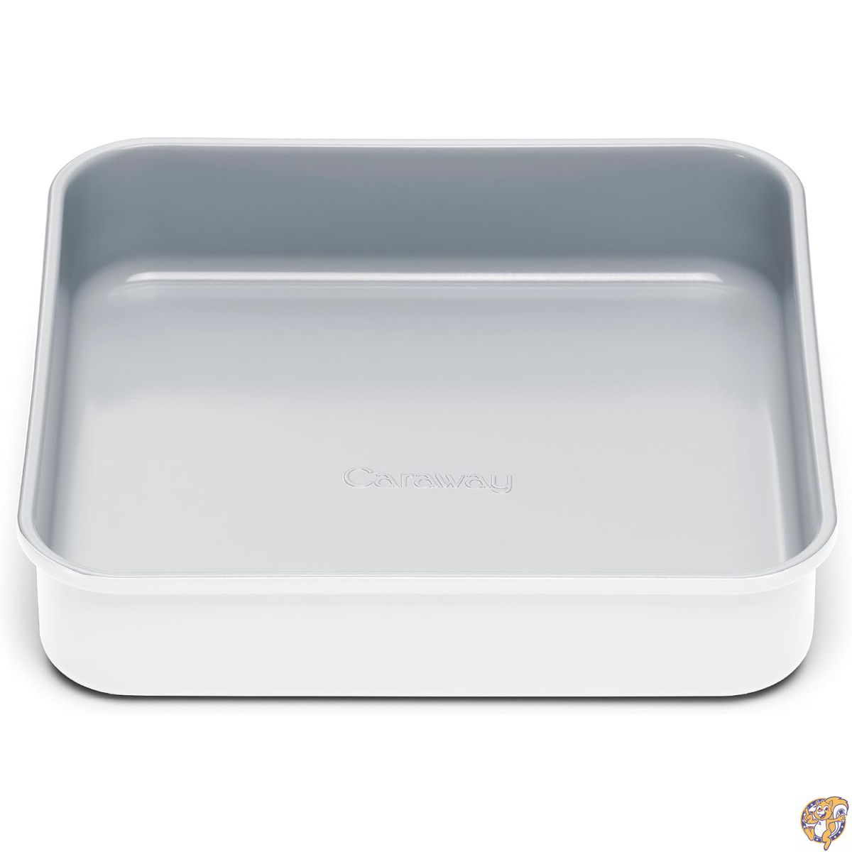 【百貨店大売り出し!クーポン券配達中】Caraway ノン突っ支い棒陶器9in真四角食麺麭 - ナチュラルスリックセラミックコーティング 非中毒性 PTFE \u0026 PFOA無償性 小妖精、檸檬赤ちょうちん、西洋菓子などに至適 白いこと