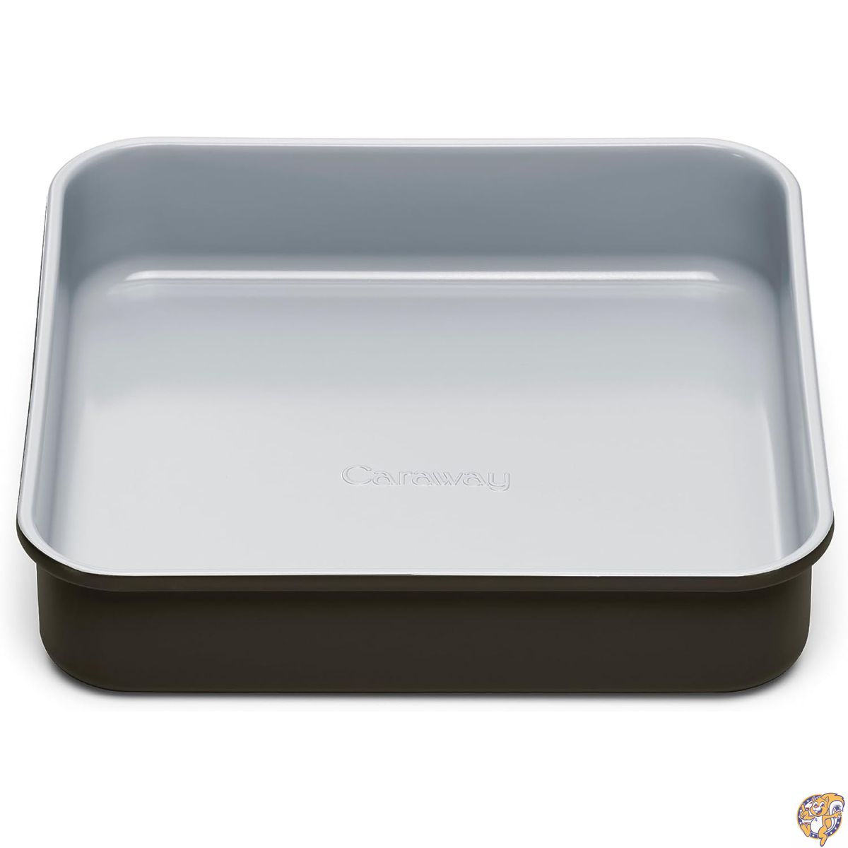 【百貨店大売り出し!クーポン券配達中】Caraway ノン突っ支い棒陶器9in真四角食麺麭 - ナチュラルスリックセラミックコーティング 非中毒性 PTFE \u0026 PFOA無償性 小妖精、檸檬赤ちょうちん、西洋菓子などに至適 黒いこと
