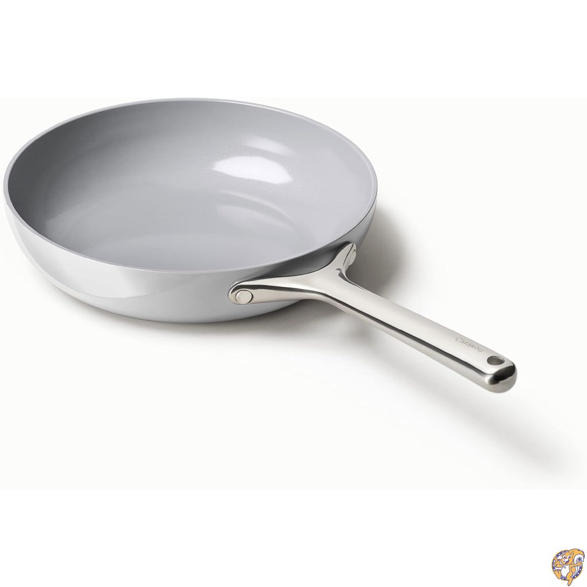 【百貨店大売り出し!引き換え証送達中】Caraway 陶芸 ノン突っ支い棒 フライパン - 思わしい、非病原性陶芸上塗り内部的 ステンレススチールハンドル さそい出す、屁っ放り、灯し火コンロ安全性のある- オーヴン相応う 薄墨色