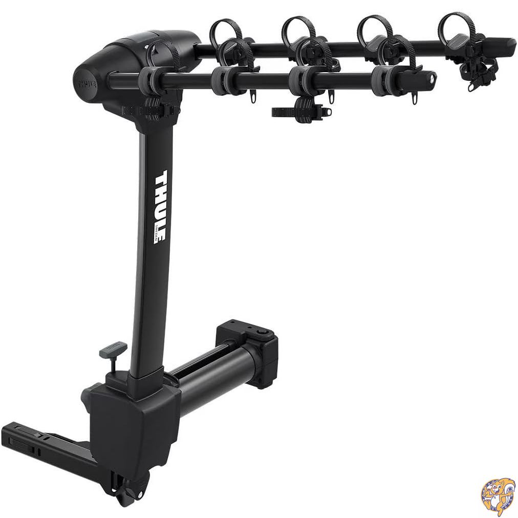 【クーポン配信中】Thule Apex XT スイングアウェイ ハンギングヒッチバイクラック 4台 複数の自転車での旅行に最適 - 工具不要の素早く取り付け、さまざまな自転車サイズとフレームスタイルに適しています｜アメリカグッドバイブス