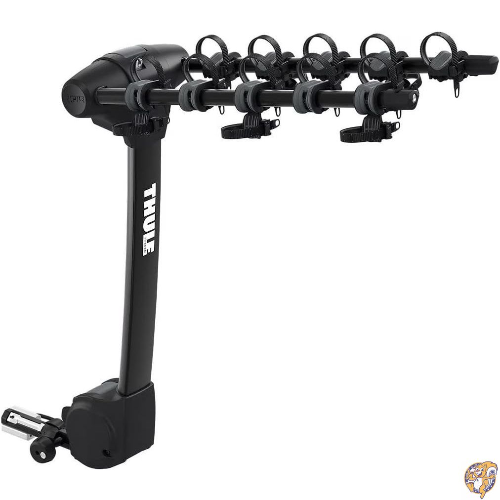 【クーポン配信中】Thule Apex XT ハンギングヒッチバイクラック、5台の自転車を運ぶ、複数の自転車で旅行するのに最適 - 工具不要で素早く取り付け、さまざまな自転車サイズとフレームスタイルに適しています|アメリカグッドバイブス