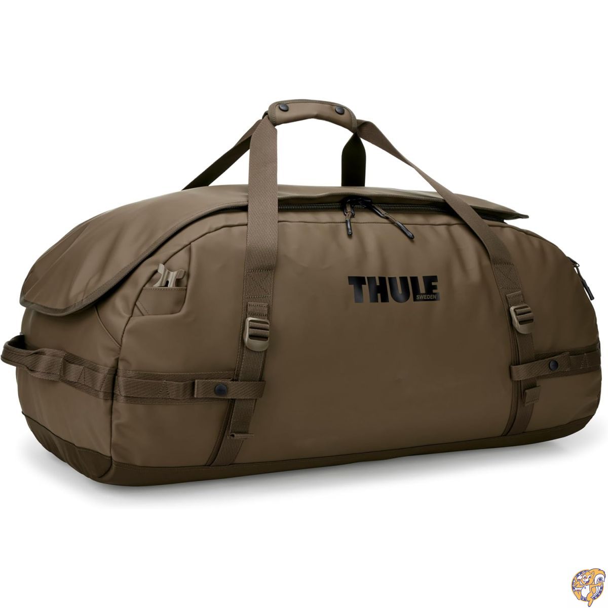 【クーポン配信中】THULE(スーリー) ダッフルバッグ Thule Chasm Duffel 高耐久 高耐候 90L 3205597 Deep Khaki｜アメリカグッドバイブス