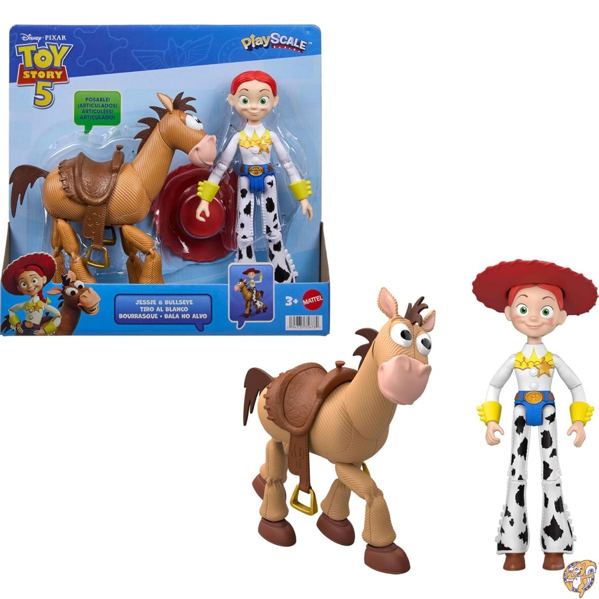 【クーポン配信中】Mattel ディズニー ピクサー トイストーリー ジェシー&ブルズアイ 2個パック|アメリカグッドバイブス