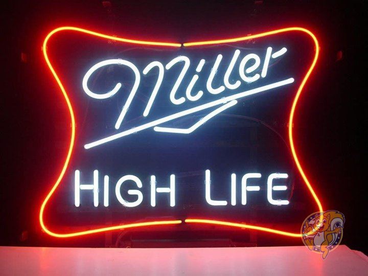 MILLER ミラー ライト ネオンサイン ネオン管 看板 ヴィンテージ-