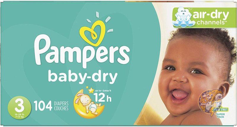 激安特価 楽天市場 パンパース ベビーおむつ Pampers 新生児 サイズ3 テープタイプ 104枚入 ベビードライ アメリカ輸入ランド オープニング大放出セール Lexusoman Com