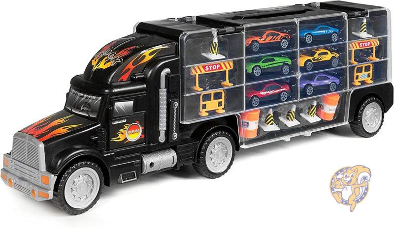 完売 トイカー 車両運搬車 Products Choice Best ミニカー18個付き キャリアー B073w28jcb Kramersapartment Com