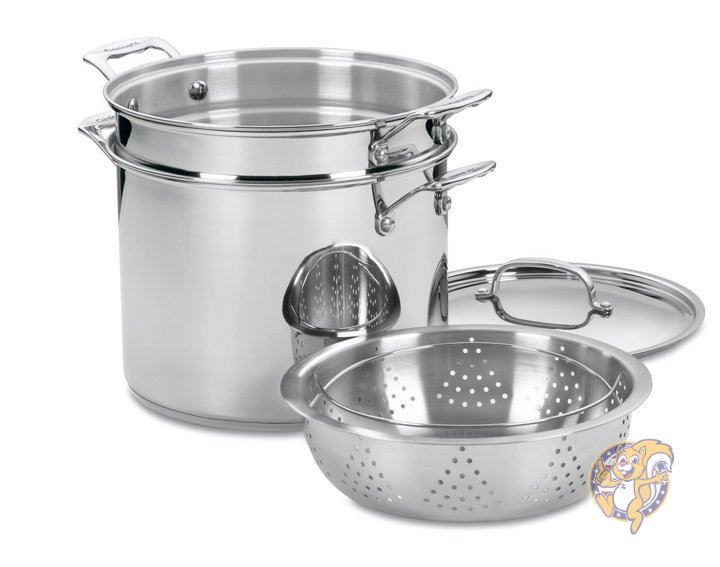 両手鍋 ランキングや新製品 クイジナート Cuisinart 77 412 水切り両手鍋 湯ぎり 4点セット パスタ鍋 クラシックステンレス Www Bhagyasaathi Com