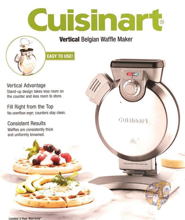 楽天市場】クイジナート Cuisinartワッフルメーカー ダブルベルギーワッフルメーカー Cuisinart WAF-F20 ステンレススチール  レストランスタイルワッフル 時短家電 朝食 おやつ ホットケーキ パンケーキ ワッフル作り 送料無料 : アメリカ輸入ランド