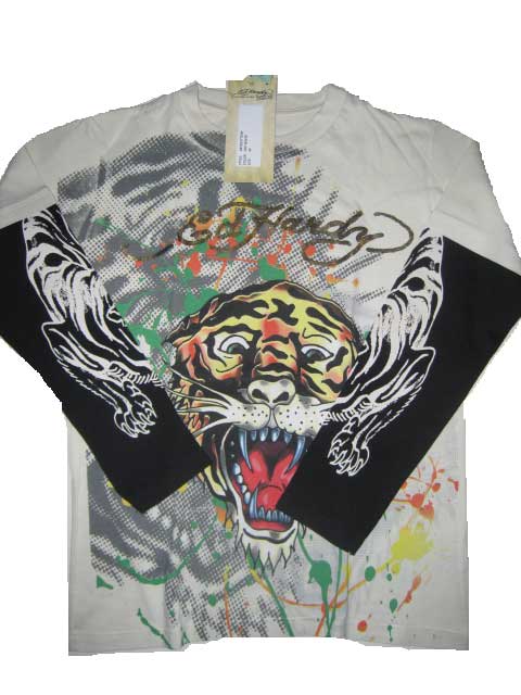y2k✨️ 新品未使用 Ed Hardy ラインストーン タイガー ロゴ ロンT 楽天市場】ED HARDY/エドハーディーラインストーン付きL/T