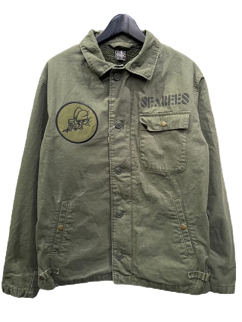 GUNZ SEABEES CUSTOM A-2デッキジャケット olive|AMERICAN DREAM
