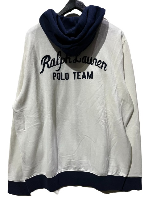 POLO RALPH LAUREN/ポロラルフローレン Polo club ジップパーカー　white multi