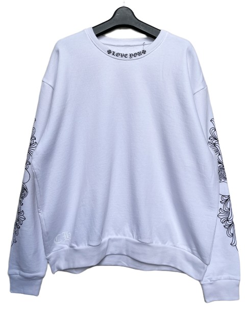 楽天市場】CHROME HEARTS SWEAT SHIRT FLORAL CROSS BLACK / PINK