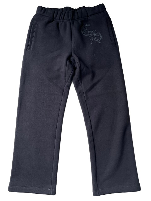 在庫少【Chrome Hearts】ホースシューロゴ スウェットパンツ 黒 クロムハーツスウェットパンツ with ポケット ホースシュー