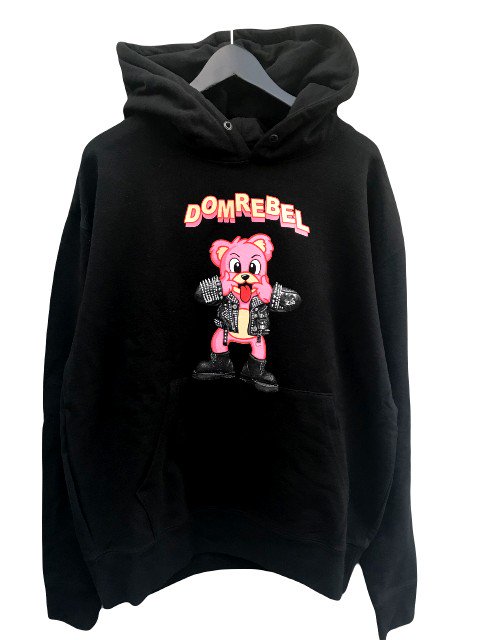 DOM REBEL/ドムレーベル\u003cBR\u003eBLAH PULLOVER HOODIE black
