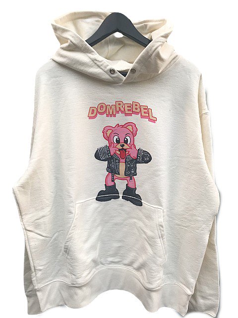 DOM REBEL/ドムレーベル\u003cBR\u003eBLAH PULLOVER HOODIE ivory