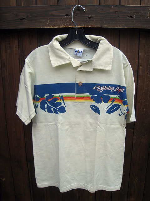Rightning Bolt /ライトニングボルト POLO SHIRT　-ハイビスカス-［Lt.Yellow］
