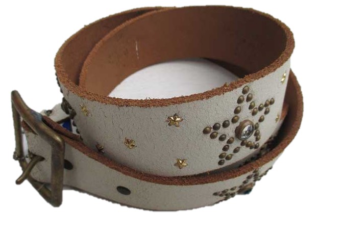 希少 初期 HTC シルバースタッズレザーベルト レッド&ブルーストーン 希少 初期 HTC シルバースタッズレザーベルト レッド&ブルー