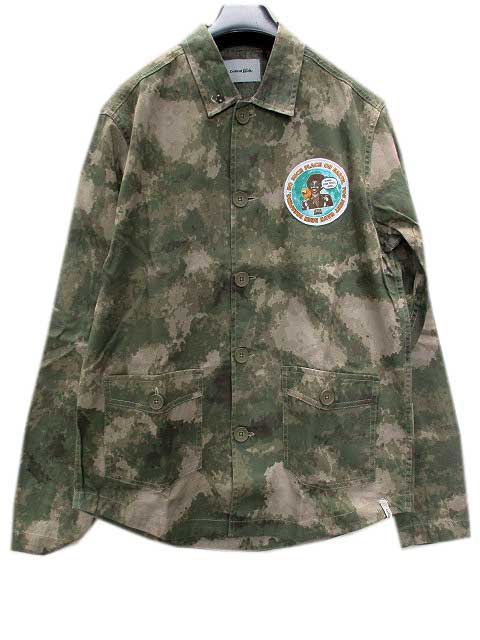 MLXL大きさTCSSティーシーエスエス/クリティカル横すべり\u003cBR\u003eRECLUSE LS SHIRT camoプルオーバー