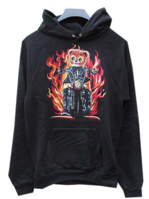 DOM REBEL/ドムレーベルRIDER HOODIE blackパーカー|AMERICAN DREAM