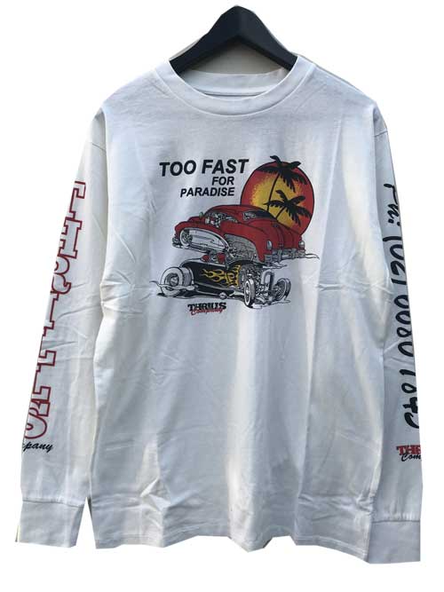 THRILLSスリルズ TOO FAST MERCH FIT L/T dirty white