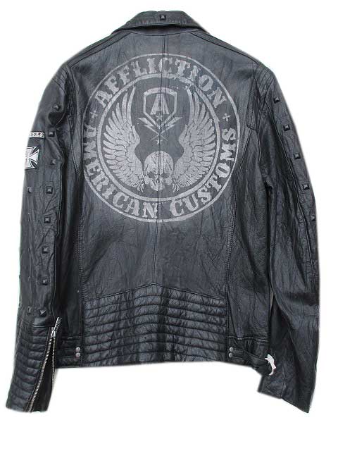 AFFLICTION BLACK PREMIUM / アフリクション レザージャケット BLACK