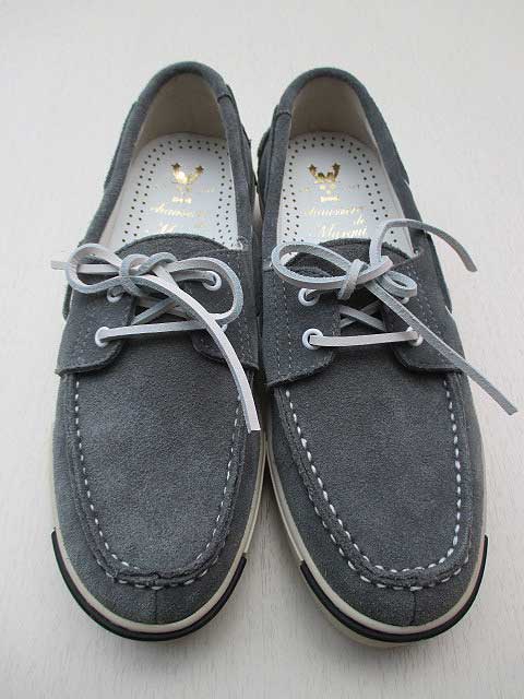 MARQUIマルキ BENJAMINスェードデッキシューズ　grey