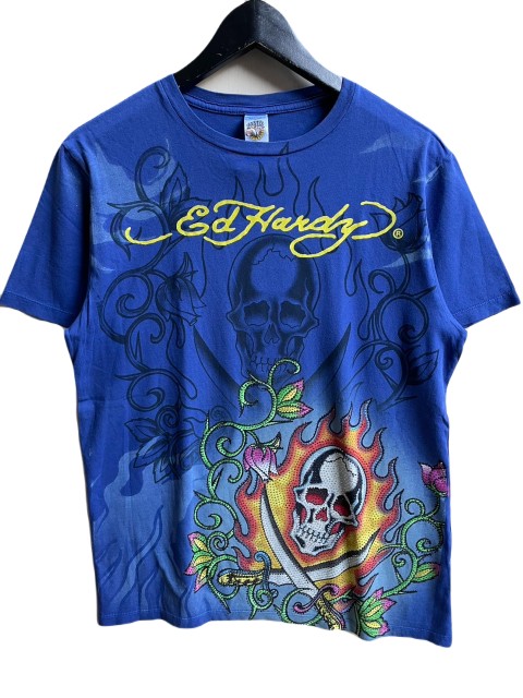 ED HARDY/エドハーディー TWO SWORDS BLUE Tシャツ