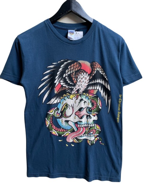 ED HARDY/エドハーディー BATTLE Tシャツ　NAVY