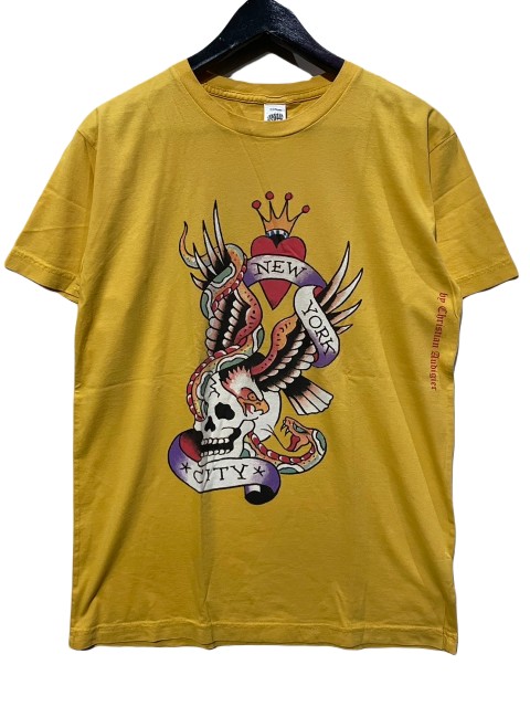 ED HARDY/エドハーディー NYC Tシャツ　YELLOW