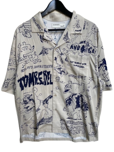 DOM REBEL/ドムレーベルSTORIES CAMP COLLAR SHIRT off white|AMERICAN DREAM