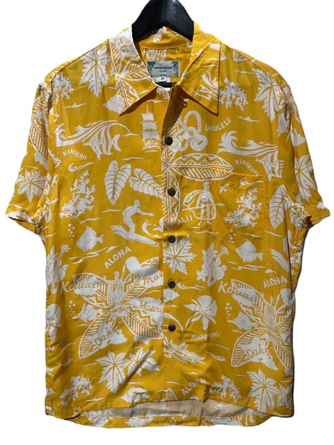 ハナウマベイHanauma Bayシルク100%和柄アロハシャツ 楽天市場】【中古】 Hanauma Bay アロハシャツ 半袖 シャツ