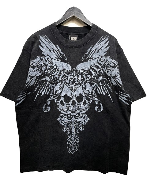 BREATHブレス SKULL WING LOGO TEE black