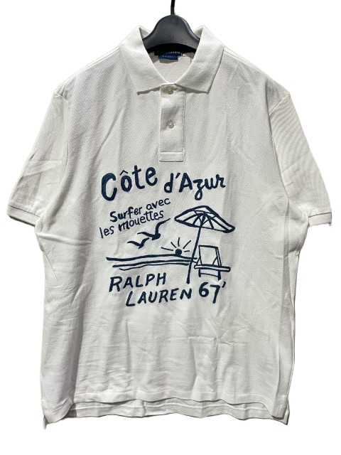 RALPH LAUREN/ラルフローレン\u003cBR\u003eエンブロイダリーポロシャツ white