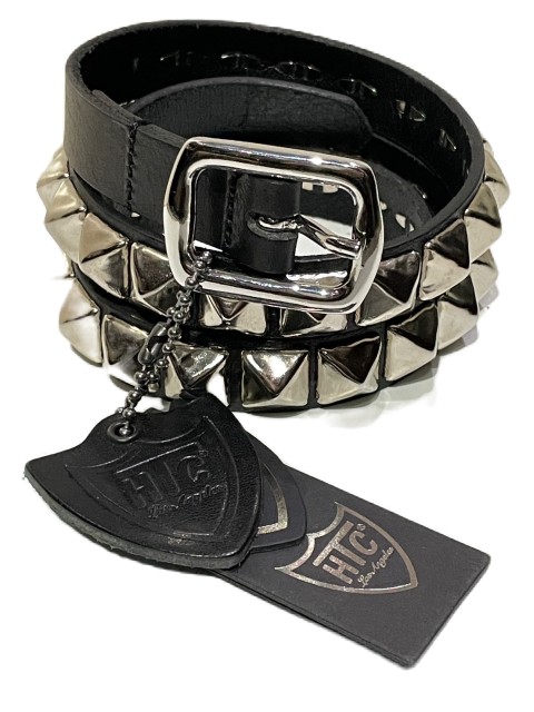 ⭐️美品⭐️HTC⭐️RATS ×HTC⭐️WAY OF LIFE⭐️スタッズベルト⭐️L M] Rats x HTC Way of Life Leather / Brass Studded Belt