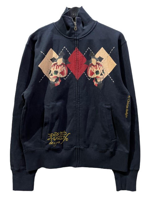 ED HARDY エドハーディ　スタジャン　タトゥー　スウェット地　y2k ED HARDY エドハーディ スタジャン タトゥー スウェット地 y2k 【公式