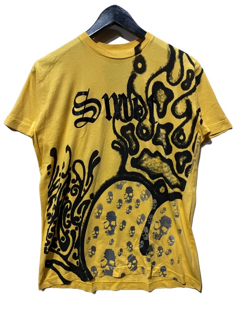 SMET SKULLED HEART Tシャツ ［YELLOW］ スメット