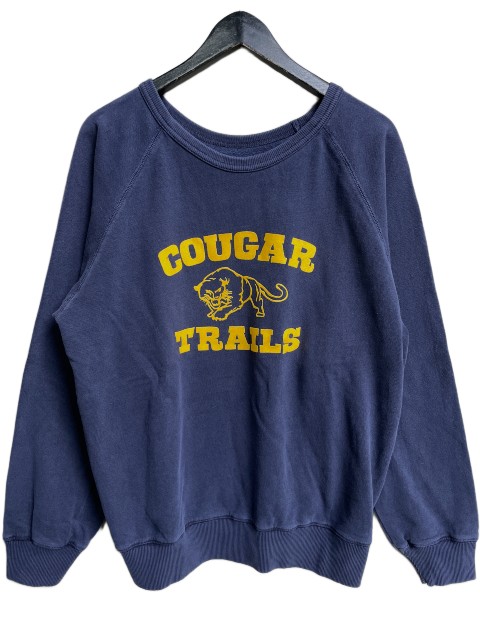 MIXTAミクスタ\u003cBR\u003eCOUGAR  CREW NECK SWEAT RAGRAN mid ocean  亜米利加製ラグラン