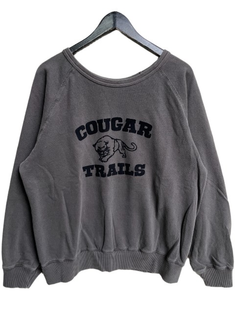 MIXTAミクスタ\u003cBR\u003eCOUGAR  CREW NECK SWEAT RAGRAN vintage black 亜米利加製ラグラン
