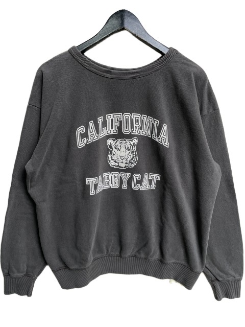 MIXTAミクスタ\u003cBR\u003eTABBY   CREW NECK SWEAT SET IN vintage black 亜米利加製仕掛けるはたご屋
