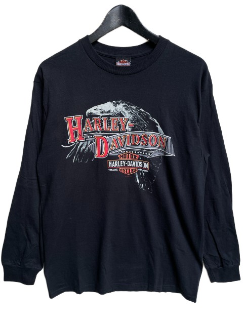 HARLEY-DAVIDSONハーレーダビッドソン\u003cBR\u003eAGED   LS ロンT black