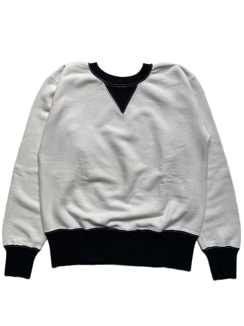 AMERICAN DREAMオリジナル 切り替えしセットインスェットwhite/black
