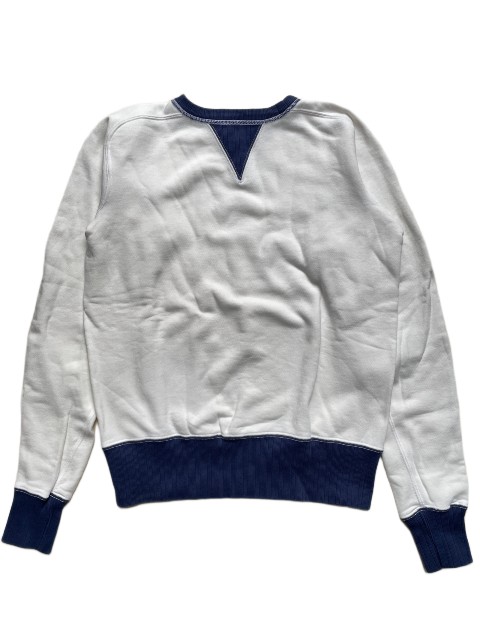 AMERICAN DREAM目あたらしい\u003cBR\u003e切り替えしフリーダムスェットwhite/navy