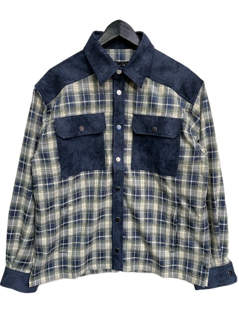 BREATHブレス NEW RICH CHECK SHIRT / navy