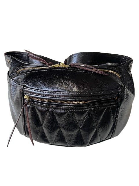 Y\u00272 LEATHERワイツーレザー\u003cBR\u003eANILINE STEER WAIST BAG black