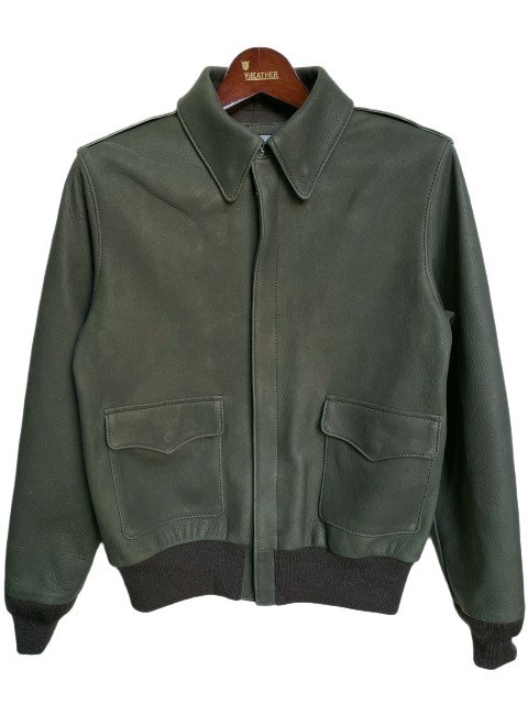 春限定モデル　Y'2 LEATHERワイツーレザー DEER SKIN A-2 olive A-2-D