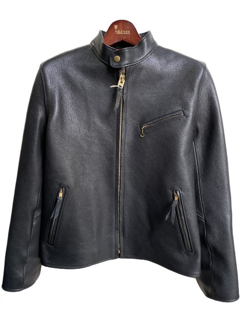 Y\'2 LEATHERワイツーレザー GOAT SKIN SINGLE BREASTED MOTORCYCLE JKT black GR-41|AMERICAN DREAM